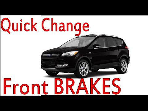 2013-2016 FORD ESCAPE FRONT Brake Pad Replacement DIY at Home Step by Step Fast &amp; Easy