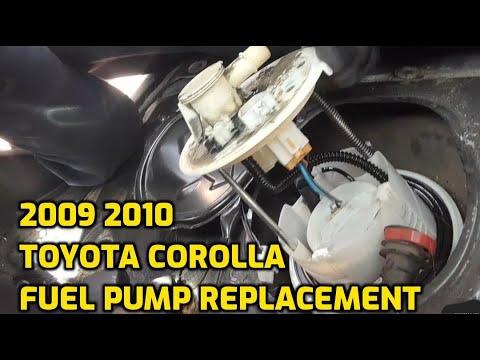 HOW TO CHANGE FUEL PUMP FOR 2009 2010 TOYOTA COROLLA