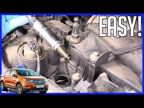How to Replace Spark Plugs Ford Edge 2.0L 2015-2023 | EASY!