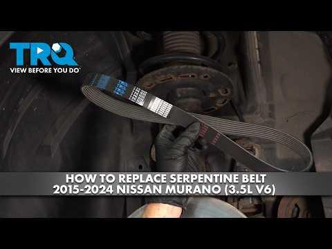 How to Replace Serpentine Belt 2015-2024 Nissan Murano (3.5L V6)
