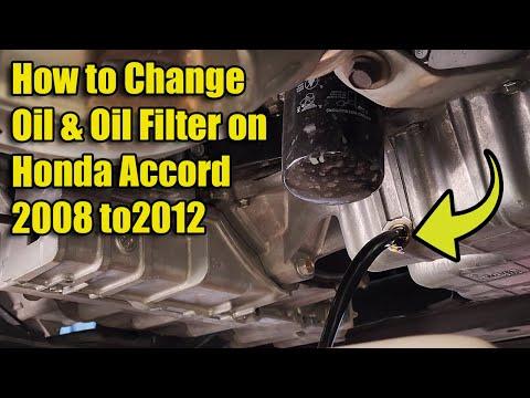 How to Change Engine Oil and Oil Filter on a 2008 Honda Accord (0W-20)