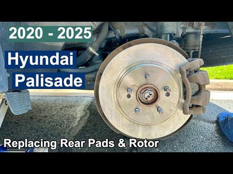 How to Replace Rear Brake Pads & Rotors on a 2020 Hyundai Palisade (EPB Service Mode)