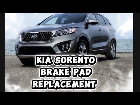 2016 kia Sorento Front Brake Pad Replacement STEP BY STEP  