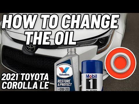 How to Change Engine Oil & Filter on a 2021 Toyota Corolla 2.0L