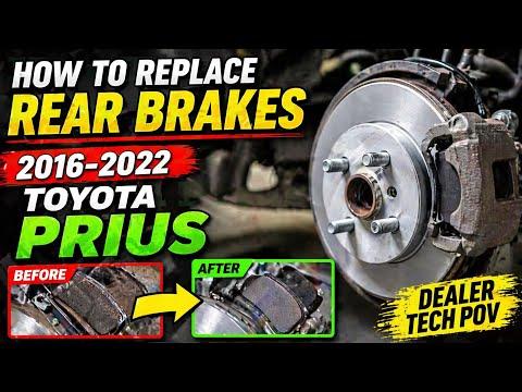 How to Replace Rear Brake Pads on a 2010-2022 Toyota Prius (Engine: Inline 4 1.8L)