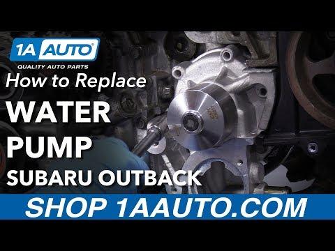 How to Replace the Water Pump on a 2006-2012 Subaru Outback 2.5L (Engine: Flat 4 2.5L)