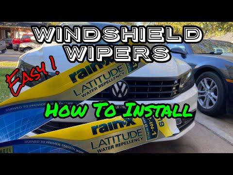 How to Replace Front Windshield Wiper Blades on a 2016 Volkswagen Passat
