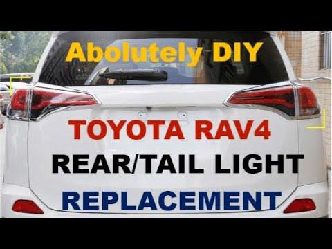 Toyota RAV4 2018: How To Replace Rear Stop and Brake Light And Turn Signal Light Bulbs