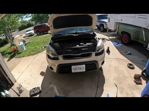 How to Replace the Thermostat on a 2018 Kia Soul (Coolant Drain, Refill & Bleed)