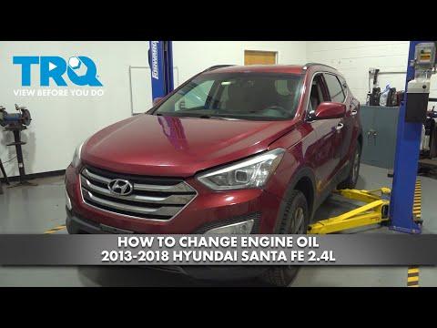 How to Change Engine Oil & Oil Filter on a 2016 Hyundai Santa Fe (3.3L V6)