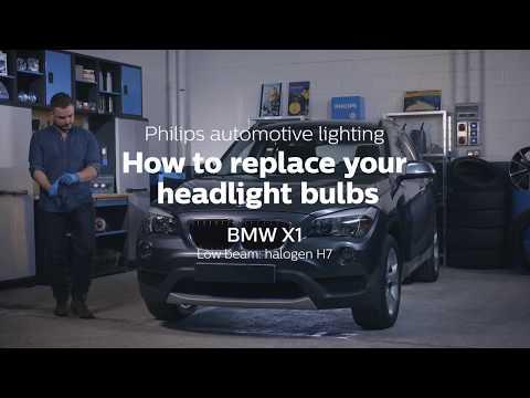How to Replace Low & High Beam Headlight Bulbs on a 2016 BMW X1 (Halogen)