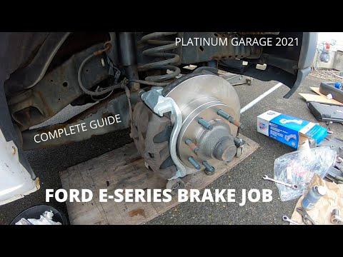 Ford E150 E250 E350 - Front Brake Job - Complete Guide