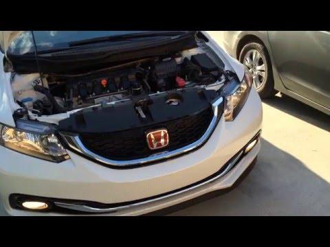 How to Replace Headlight Bulbs on a 2015 Honda Civic (Low Beam H11 & High Beam 9005)