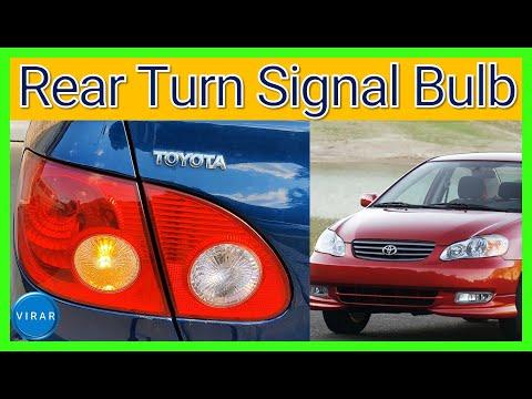 How to Replace Rear Turn Signal Bulb - Toyota Corolla (2003-2008)
