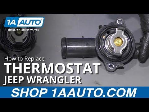 How to Change Thermostat with Housing Assembly 12-17 Jeep Wrangler