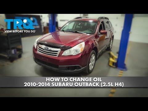 How to Change Engine Oil and Filter on a 2013-2021 Subaru Outback 2.5L (Engine: Flat 4 2.5L)