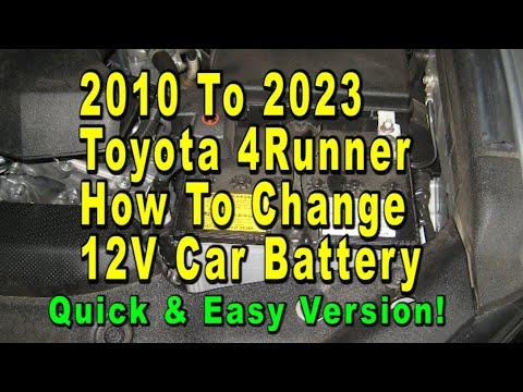 How to Replace the Battery in a 1996-2024 Toyota 4Runner (Engine: V6 4.0L)