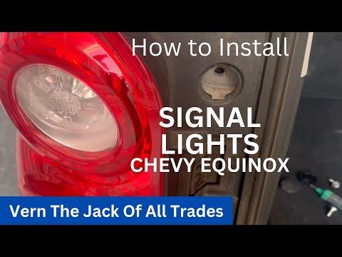 Changing Turn Signals on 2014 Chevy Equinox and similar vehicles.
