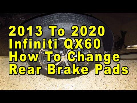 How to Replace Rear Brake Pads and Rotors on a 2016 INFINITI QX60