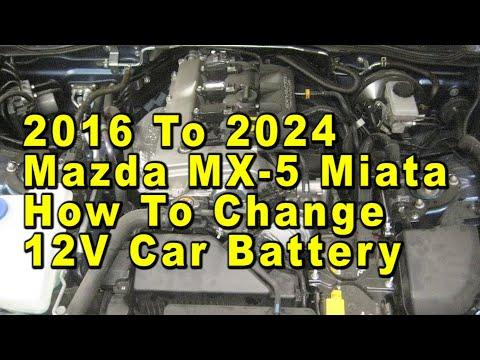 How to Replace the 12V Battery on a 2018 Mazda MX-5 Miata (Trunk-Mounted)