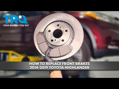 How to Replace Front Brakes 2014-2019 Toyota Highlander