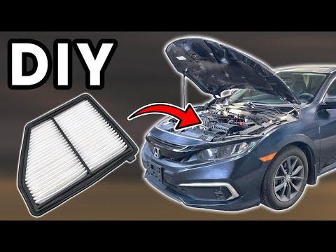 DIY 2016-2021 Honda Civic Engine Air Filter Replacement | How To Replace Civic Engine Air Filter