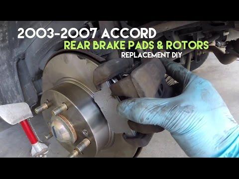 How to Replace Accord Rear Brake Rotors & Pads - Removal & Replacement DIY