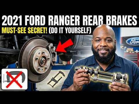 How to Replace Rear Brake Pads on a 2019-2024 Ford Ranger (Engine: Inline 4 2.3L)