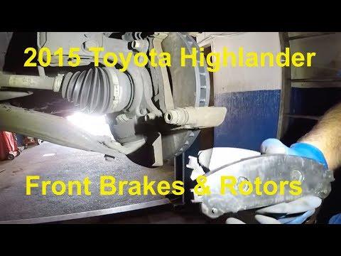 How to replace front Brakes and Rotor on 2015 Toyota Highlander