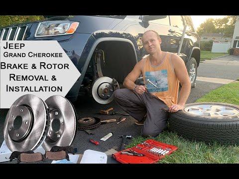 Jeep Grand Cherokee Front Brake Pads Rotors Install Removal Replacement 2014 / 2011-2018 etc