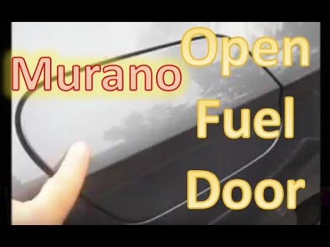 Nissan Murano how to OPEN FUEL COVER Lid cap Gas Tank 2011 2012 2013 2014 2015 2016 2017 2018 2019 2
