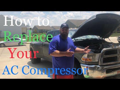How to Replace the A/C Compressor on a 2018 Ram 3500 (Recovery, Vacuum & Recharge)