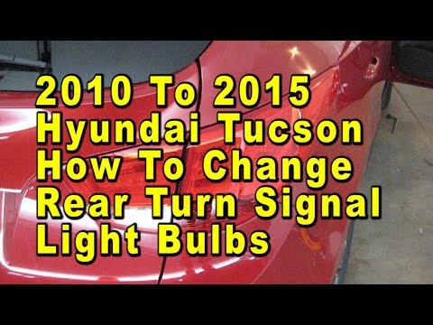 How to Replace Rear Turn Signal Bulbs on a 2005-2017 Hyundai Tucson