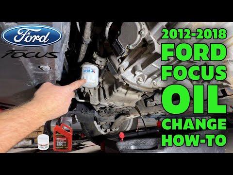 How to Change Engine Oil and Oil Filter on a 2003-2018 Ford Focus (Engine: Inline 3 1.0L)