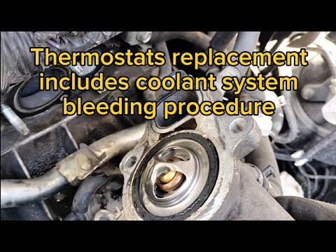 Nissan Altima 2.5 thermostat replacement. This vehicle has 2 thermostat
