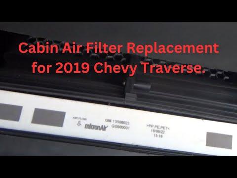 How to Replace the Cabin Air Filter in a 2018-2025 Chevrolet Traverse