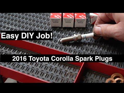 How to change spark plugs on 2016 Toyota Corolla