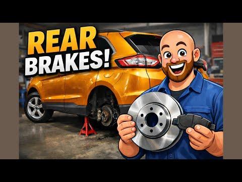 2016 Ford Edge Rear Brake Replacement DIY | Easier Than You Think! (Pads & Rotors)