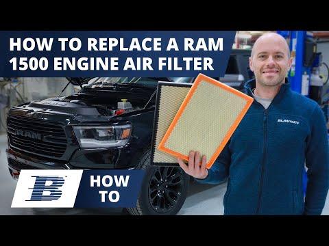 Ram 1500 Engine Air Filter Change DIY (5th Gen 2019-2023)