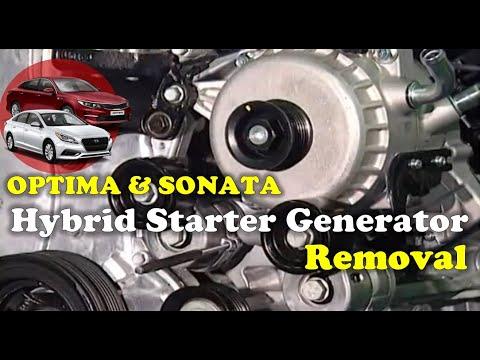 Hybrid Starter Generator removal procedure on Optima & Sonata Hybrid