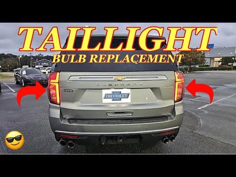 Chevrolet SUBURBAN TAHOE /GMC YUKON Taillight BULB Replacement - EASY!