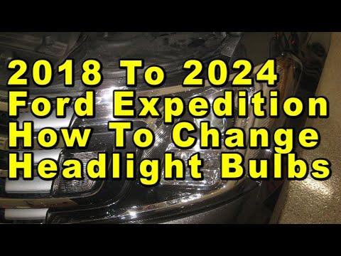 How to Replace Both Headlight Bulbs on a 2015-2018 Ford Expedition