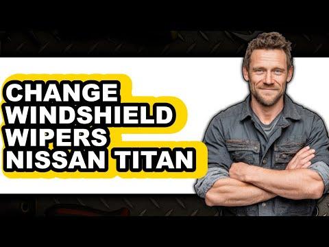 How to Replace Front Windshield Wipers on a 2017-2024 Nissan TITAN