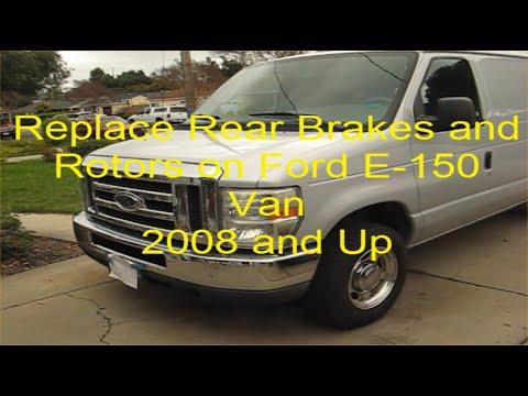 How to Replace Rear Brakes and Rotors on Ford E 150 Van