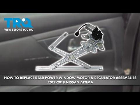 How to Replace Rear Power Window Motor & Regulator Assemblies 2012-2018 Nissan Altima