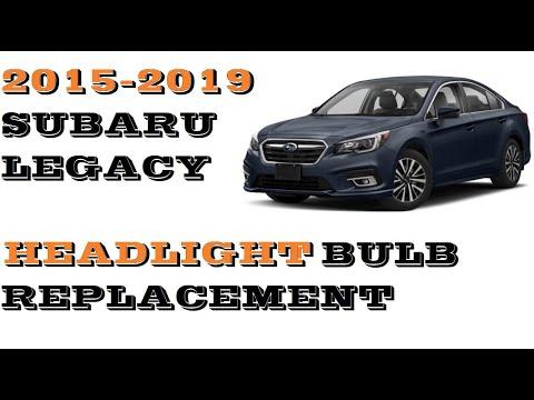 How to Replace Both Headlight Bulbs on a 2016 Subaru Legacy (Low Beam H11)
