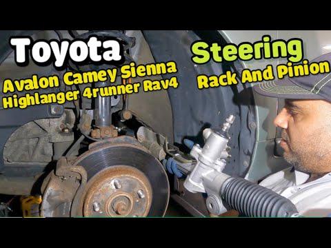 How to replace steering Rack on Toyota Avalon 2005 same for Sienna highlander rav4