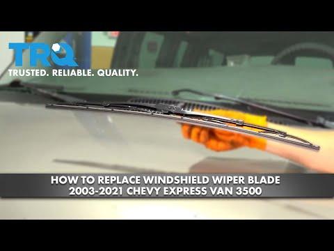 How to Replace Front Windshield Wiper Blades on a 2016 GMC Savana 2500