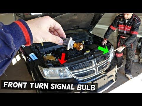 How to Replace Front Turn Signal Bulbs on a 2016 Dodge Journey (Wheel Well Access)