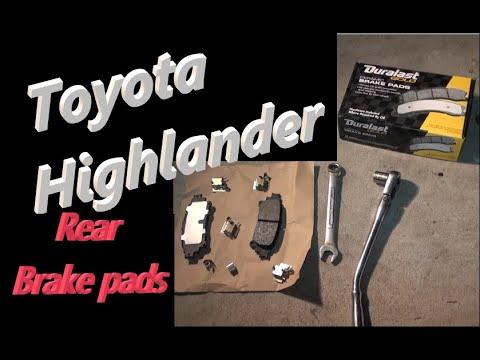 2015 Toyota Highlander Rear Brake Pad change